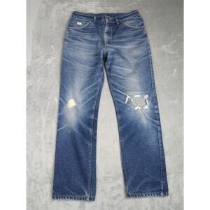 Vintage‎ LEE JEANS Storm Rider Mens Size 33x30 Distressed Straight Leg